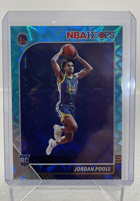 JORDAN POOLE 2019-20 Panini NBA Hoops TEAL EXPLOSION ROOKIE RC #223 SP