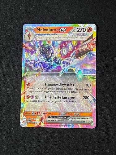 Carte Pokémon - Malvalame EX 036/191 - Étincelles Déferlantes EV08 FR