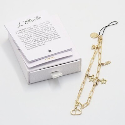 Christian Dior Novelty Charm Key chain phone strap Star BOX from