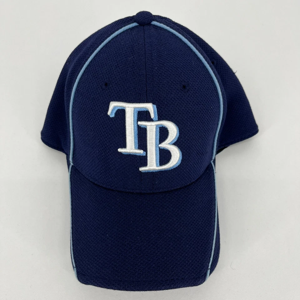 New Era Stretch Fit Hat Men's L/XL Blue Tampa Bay Rays Batting Practice 39Thirty - Image 2 of 4