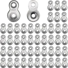 48 Pcs Figure 8 Fastener Steel,Table Top Fasteners - Heavy Duty Hardware Desk T