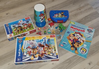 Paw Patrol Paket Spiele Spielzeug Puzzle Lampe Brotdose Anhänger Malbuch Figuren