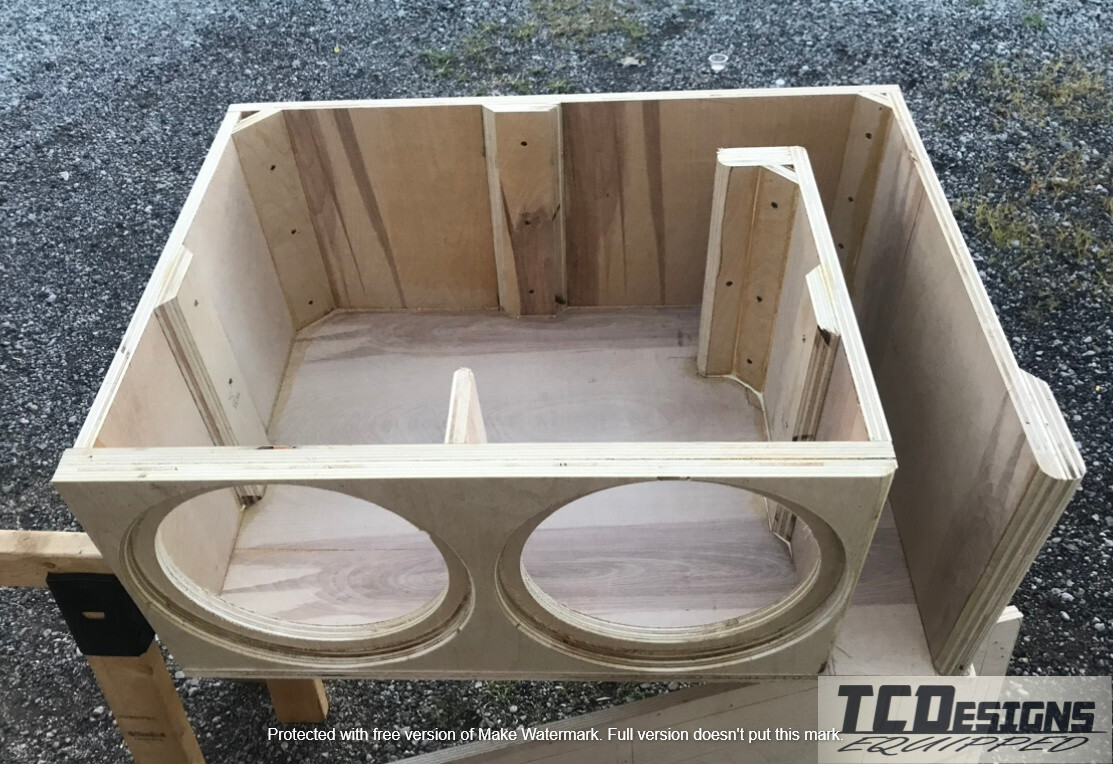 TCDesigns Dual 12" High Performance Ported Subwoofer Box eBay