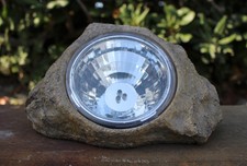 4 Large Outdoor Garden 3-LED Solar Decorative Rock Stone Spot Lights Lamp