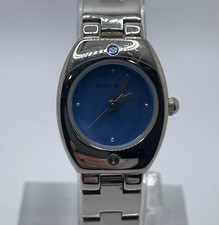 Nine West Watch Womens 19mm Case Blue Dial Quartz Three Hands Analog