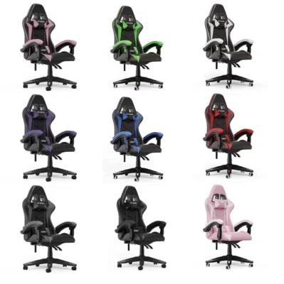 YICH1225 Racing Chefsessel Bürostuhl Drehstuhl Sportsitz Gamingstuhl Schreibtischstuhl