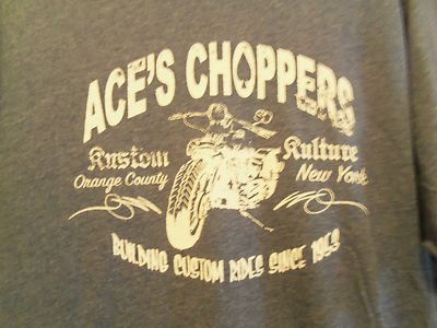 T-shirt Graphique Aces Choppers Orange County NY - Homme Taille L - Occasion Bon état