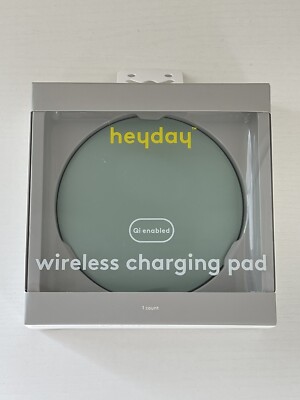 Heyday Qi Wireless 5W Charging Pad River Green with USB Cable