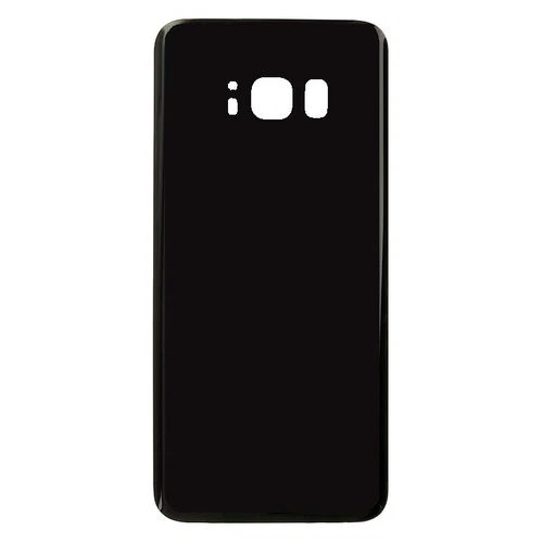 Back Glass for Samsung Galaxy S8 Black Aftermarket Replacement Part Replace