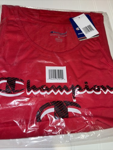 Boys Size XL Champion® Halftone Script Tank Top in Red - Picture 4 of 4