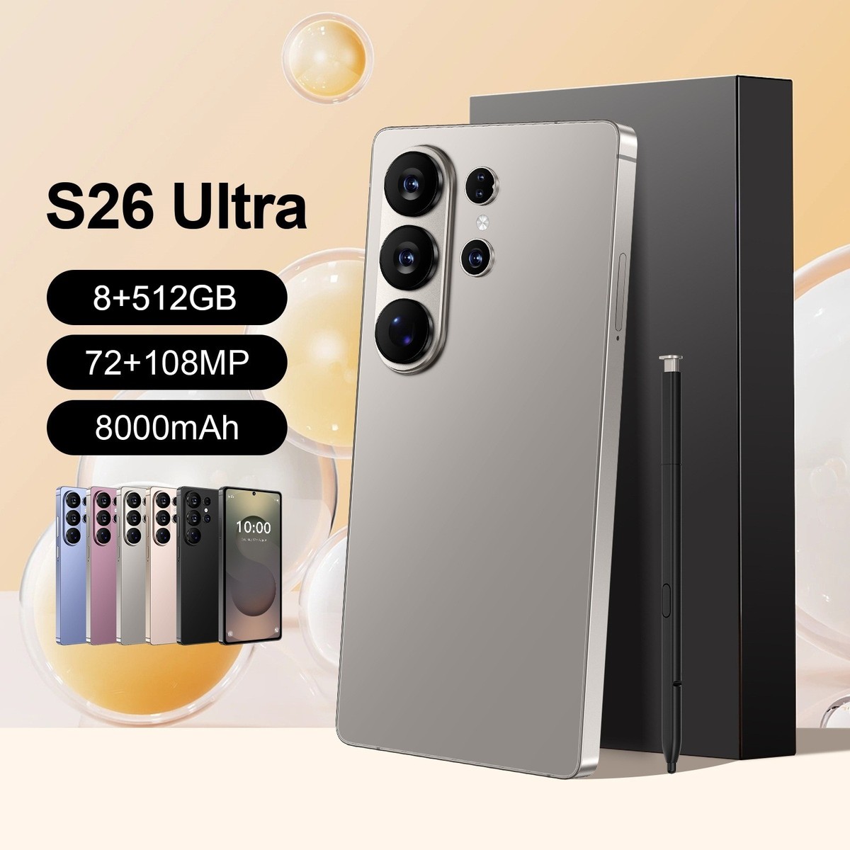 S26 Ultra Smartphone Android Factory Unlocked 6.8