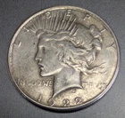 1922-S Peace Silver Dollar Bright Coin XF Details San Francisco