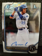 2022 Bowman Chrome Maikel Garcia Auto #CPA-MG 1st Prospect Kansas City Royals