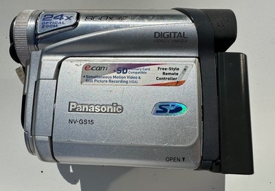 Panasonic NV GS15 Mini DV Video Camera Japan 24x Optical Zoom NV