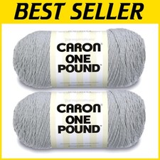454g Worsted Yarn Set - Soft Graymix, 812 Yards
