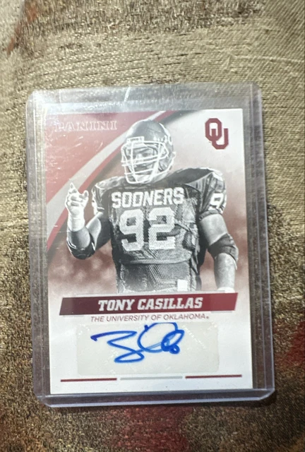 2016 Panini Oklahoma Sooners - Autographs Tony Casillas #TC-OU (AU)
