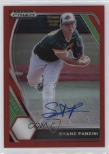 2021 Panini Prizm Draft Picks Red 15/50 Shane Panzini #PDP108 Auto 0s8z