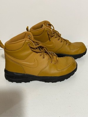 Nike Manoa Kids Wheat Brown leather High-Top Boots