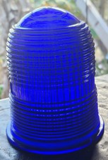 Crouse Hinds Cobalt Blue Airport Runway Glass Globe Markers Light Cover Lens
