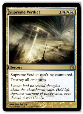 #ad #ad MTG Supreme Verdict Return to Ravnica Moderately Played English $3.14