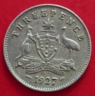 1927 Australia Threepence — photo from another recent sale