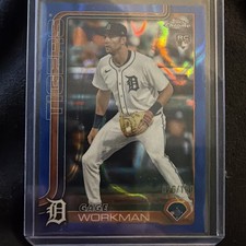 2025 Topps Chrome Update Series Blue Lava /150 Gage Workman RC Rookie Wave USC21