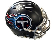 Jevon Kearse Signed Tennessee Titans Speed Mini Blue Football Helmet JSA
