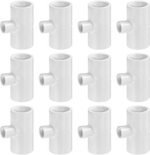 12 Pack Chicken Waterer PVC Tee Fittings - Fully Automatic for Threaded Chick...