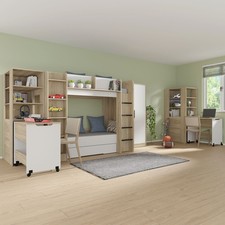 Samoa/Fuji – Möbelsystem für Jugendzimmer – Bett – Schreibtisch – Regal – Kleide