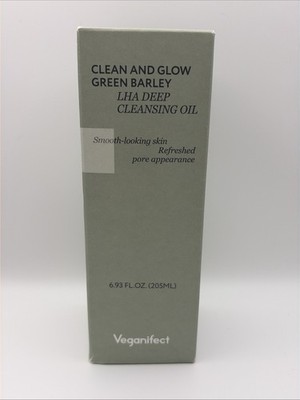 Veganifect Clean & Glow Green Barley LHA Cleansing Foam, 5.57 Fl. Oz Sealed