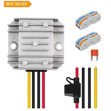 Waterproof 3A Boost Converter - Durable 12V to 24V Regulator for Vehicles