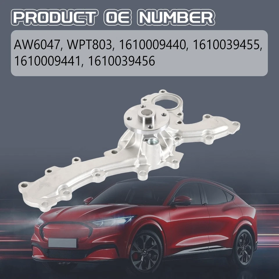 Water Pump W/ Gasket AW6047 for 2007-2016 Toyota Venza Highlander Sienna V6 3.5L Foto 2 de 4