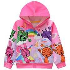Spronki 3-10-year-old Kids Zipper Jacket Boys and Girls Fashion Hoodie Jacket