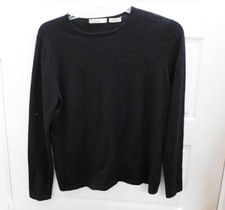 Neiman Marcus 100% Cashmere Black Pullover Li...