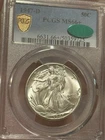 1947 D Ms66 Plus Walking Liberty Half Dollar Pcgs Cac Certified great strike!