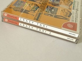 Lot 2 Crazy Taxi 1 2 W/Obi Sega Dreamcast DC Racing Game Japan Import Tested
