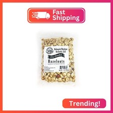 1 LB Holmquist Hazelnuts Dry AIR Roasted Hazelnuts Unsalted NON-GMO, GLU