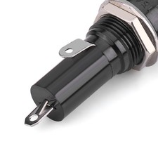 T- 5pcs Electrical Panel Mounted Fuse Holder Socket For 6 * 30 Glass Fuses AC