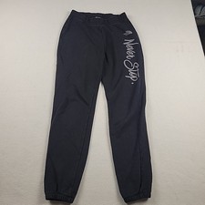 The North Face Womens Black Sweatpants with 'Never Stop' Print Size Small
