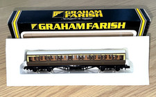 GRAHAM FARISH N GAUGE 57' MAINLINE GWR CHOC/CREAM COACH 0624 - BNIB