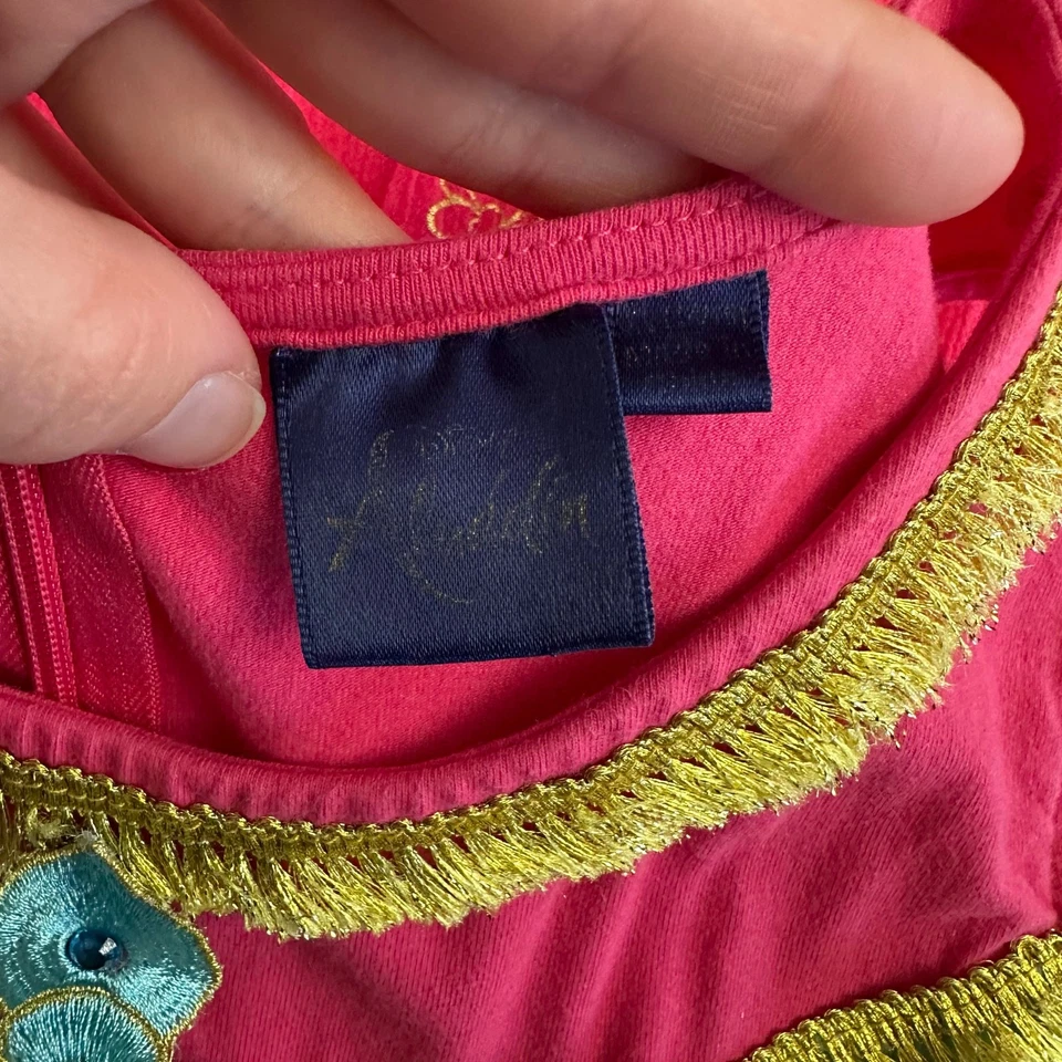 Maxi Disfraz Vestido Disney Aladdin Jazmín Rosa y Dorado Niñas XL 14/16 Mad Engine Foto 2 de 4