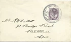 GB 1890 1d Lilac Cover with Penny Post Jubilee Special Cancel to Battersea