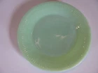 Vintage FIRE KING Jadeite Glass Jane Ray Salad /Dessert Plates 7 1/2"