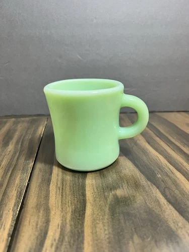 Fire King Oven Ware C Handle Coffee Mug Thick Heavy Jadeite