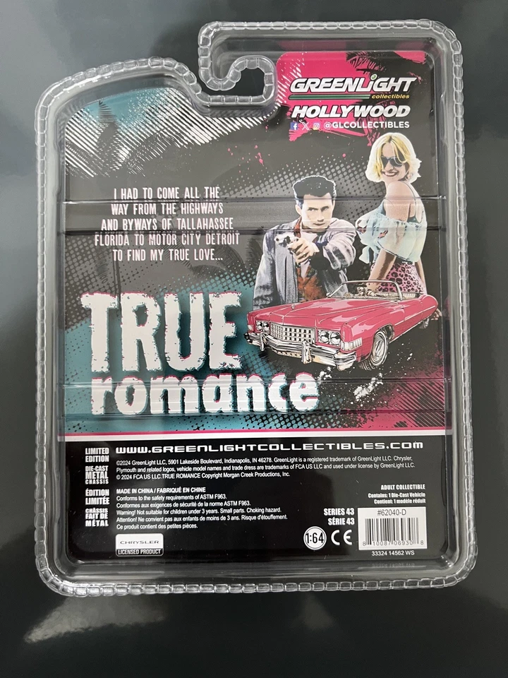 🟢Greenlight Chrome Green Machine 1982 Plymouth Gran Fury Hollywood 43 CHASE - Image 3 of 4