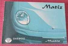 (2001 MODEL YEAR) DAEWOO MATIZ  OWNERS MANUAL - USER GUIDE - HANDBOOK.