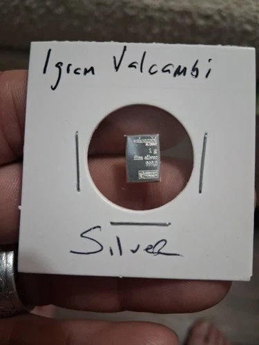 Valcambi Suisse Gram .999 Solid Silver Combi Bar Genuine 1 G Fractional Bullion
