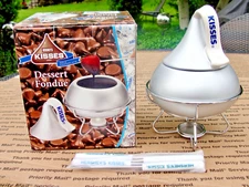Hershey's Kisses Dessert Fondue Set Silver 2005 Brand New in Box