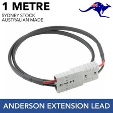 1m 50 Amp Anderson Plug Extension Lead 6mm Cable Genuine