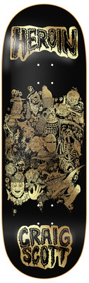 Heroin Craig Questions Allegory Of Fear 10.0 Skateboard Deck